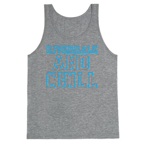 Riverdale and Chill Parody White Print Tank Top