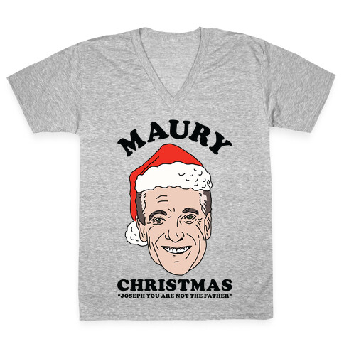 Maury Christmas Joseph You are Not the Father V-Neck Tee Shirt