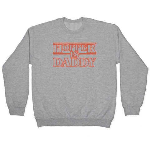 Hopper Is Daddy Parody White Print Pullover
