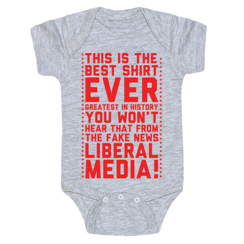 Fake News Liberal Media Baby One-Piece
