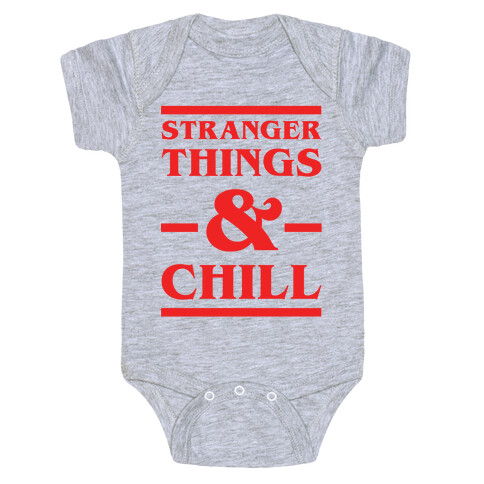 Stranger Things and Chill Baby One-Piece