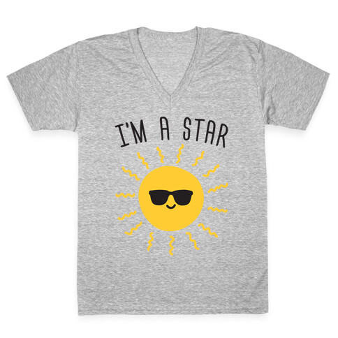 I'm A Star (Sun) V-Neck Tee Shirt