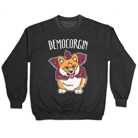 Democorgin Parody White Print Pullover