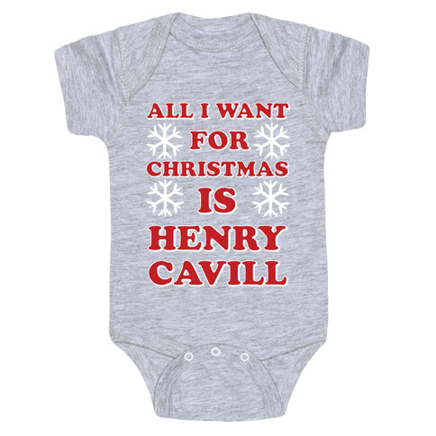 All I Want for Christmas is Henry Cavill Baby One-Piece
