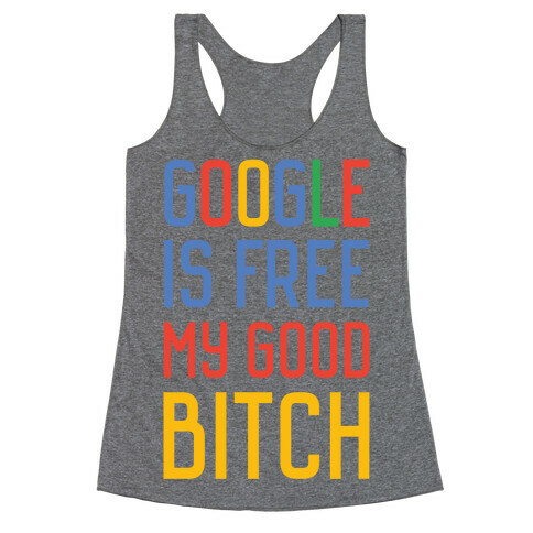 Google is Free Racerback Tank Top