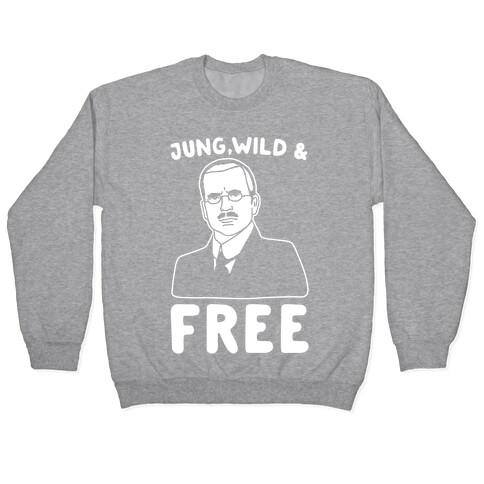 Jung Wild & Free Parody White Print Pullover