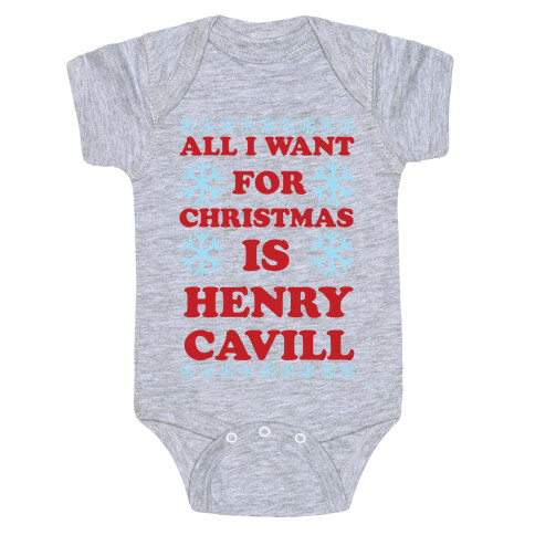 All I Want for Christmas is Henry Cavill Baby One-Piece