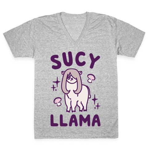 Sucy Llama Parody V-Neck Tee Shirt