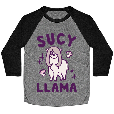 Sucy Llama Parody Baseball Tee