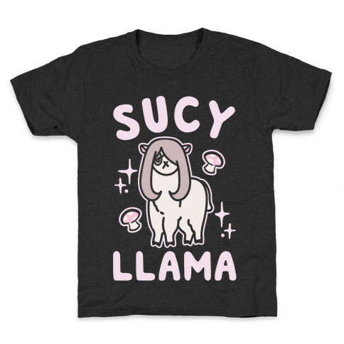 Sucy Llama Parody White Print Kids T-Shirt