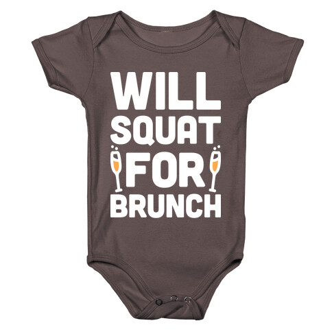 Will Squat For Brunch Baby One-Piece