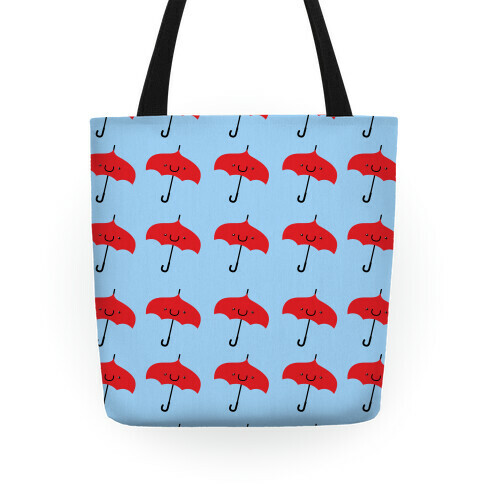 Cute Red Umbrella Pattern Tote