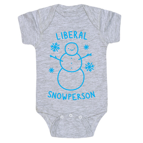 Liberal Snowperson Baby One-Piece