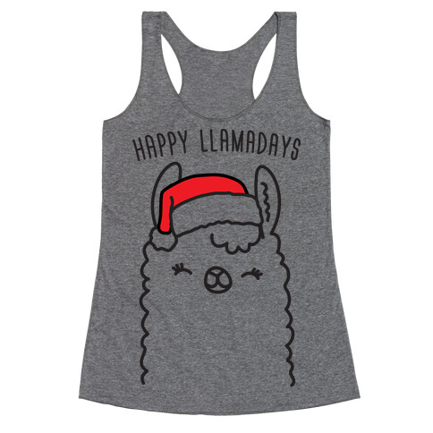 Happy Llamadays Racerback Tank Top