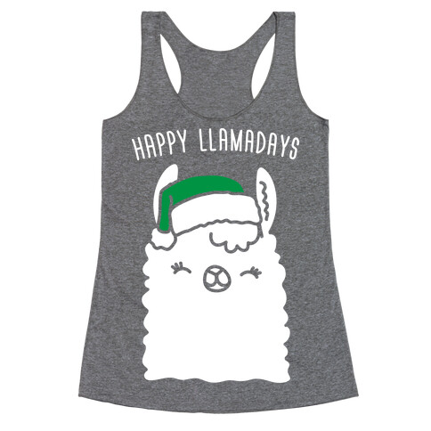 Happy Llamadays Racerback Tank Top