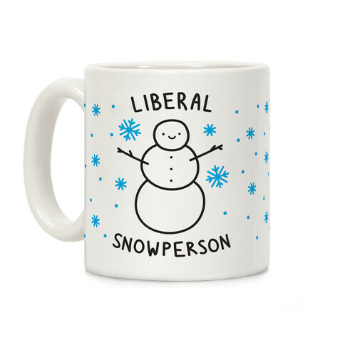 Liberal Snowperson Coffee Mug