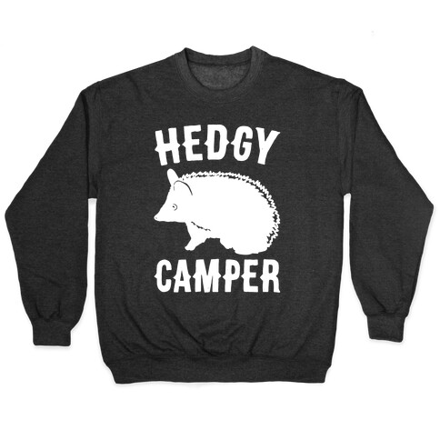 Hedgy Camper White Print Pullover