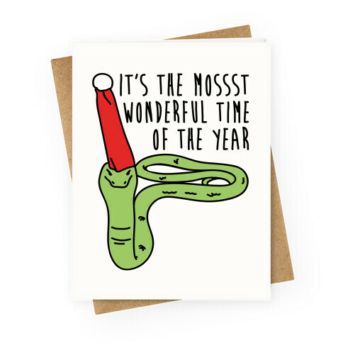 It's The Mossst Wonderful Time of The Year Parody Greeting Card
