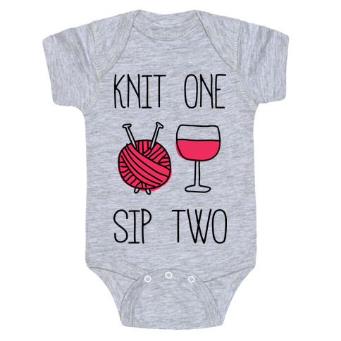 Knit One Sip Two Baby One-Piece