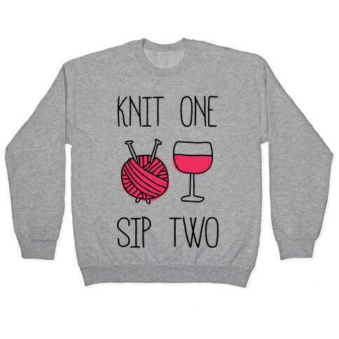 Knit One Sip Two Pullover