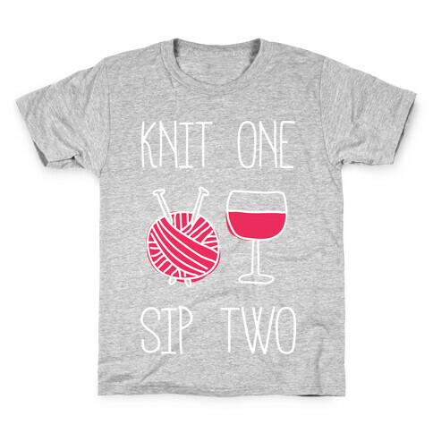 Knit One Sip Two Kids T-Shirt