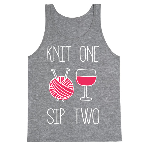 Knit One Sip Two Tank Top