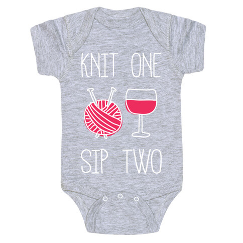 Knit One Sip Two Baby One-Piece