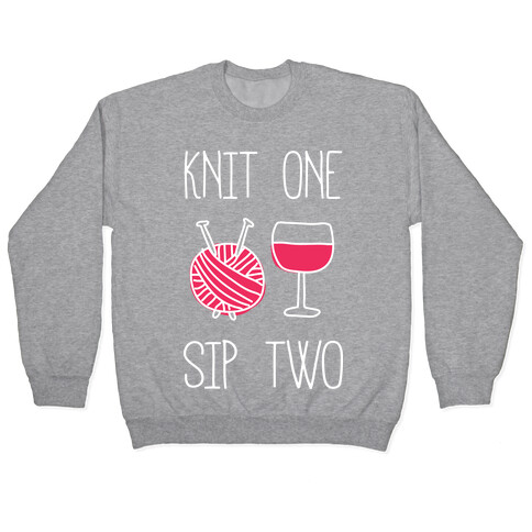 Knit One Sip Two Pullover