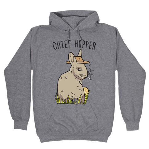 Chief Hopper Parody Hooded Sweatshirt