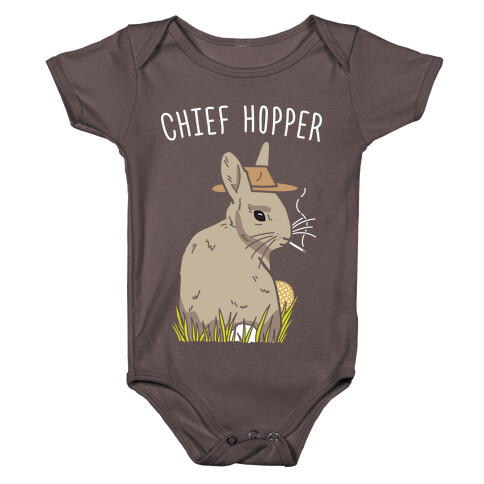 Chief Hopper Parody Baby One-Piece