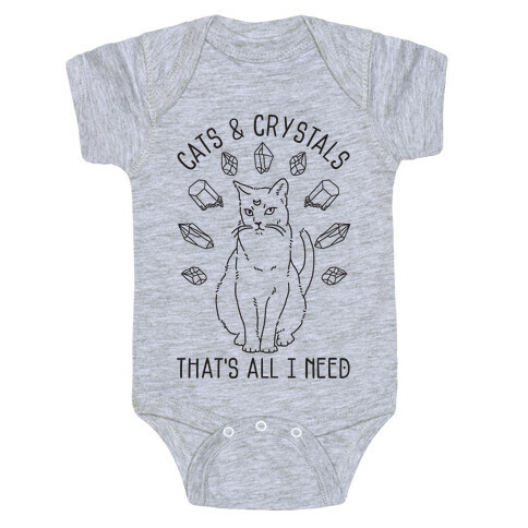 Cats and Crystals Baby One-Piece