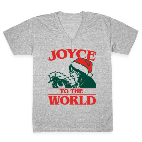 Joyce To The World Parody V-Neck Tee Shirt