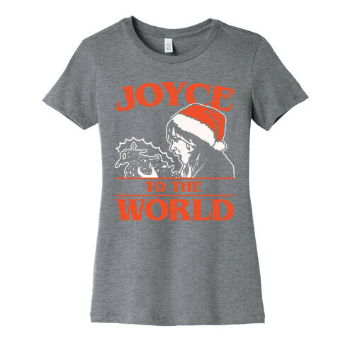 Joyce To The World Parody White Print Womens T-Shirt