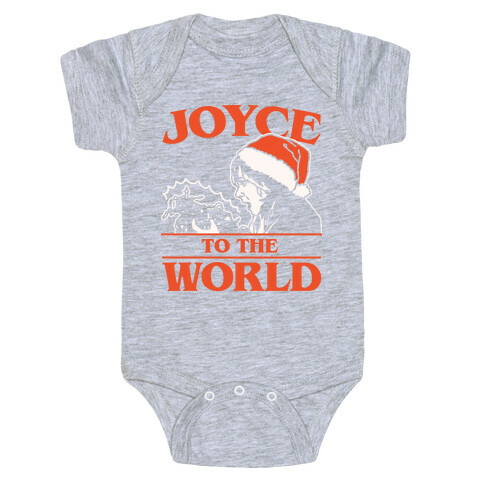 Joyce To The World Parody White Print Baby One-Piece