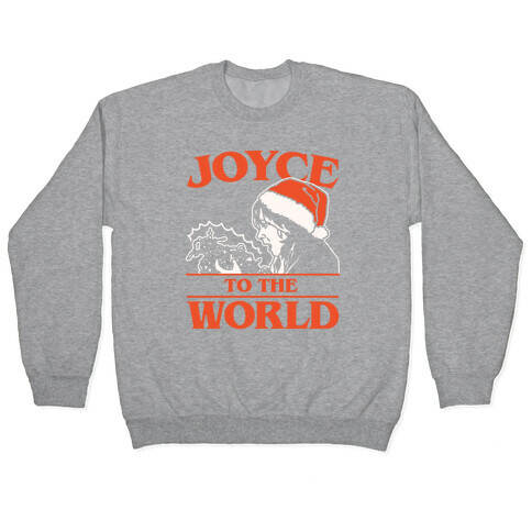 Joyce To The World Parody White Print Pullover