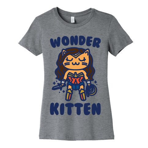 Wonder Kitten Parody Womens T-Shirt