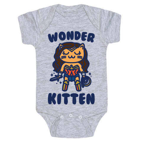 Wonder Kitten Parody Baby One-Piece