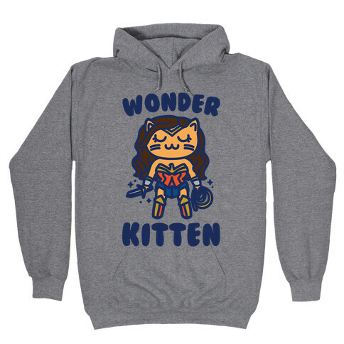 Wonder Kitten Parody Hooded Sweatshirt