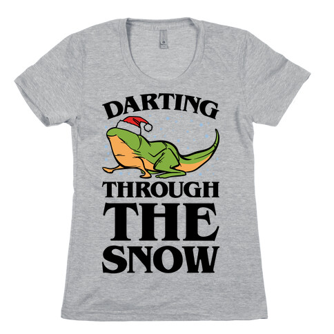 Darting Through The Snow Parody Womens T-Shirt
