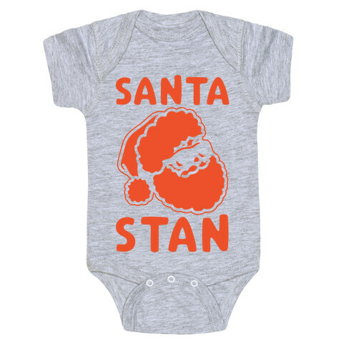 Santa Stan Parody White Print Baby One-Piece