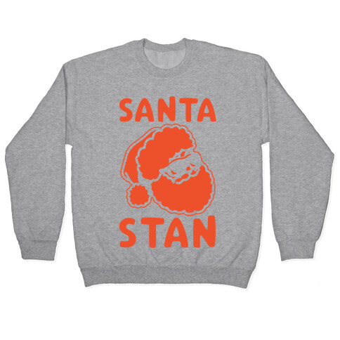 Santa Stan Parody White Print Pullover