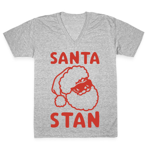 Santa Stan Parody V-Neck Tee Shirt