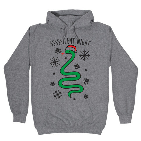 Sssssilent Night Snake Hooded Sweatshirt