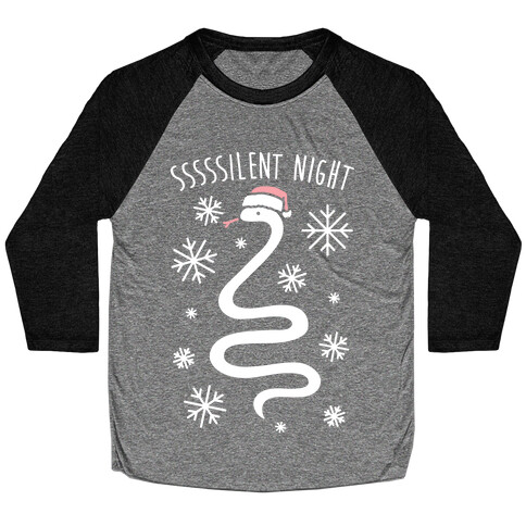 Sssssilent Night Snake Baseball Tee