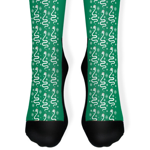 Christmas Snake Pattern Sock