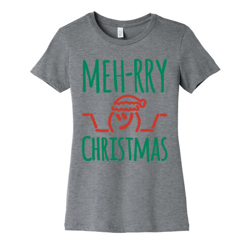 Meh-rry Christmas Parody Womens T-Shirt