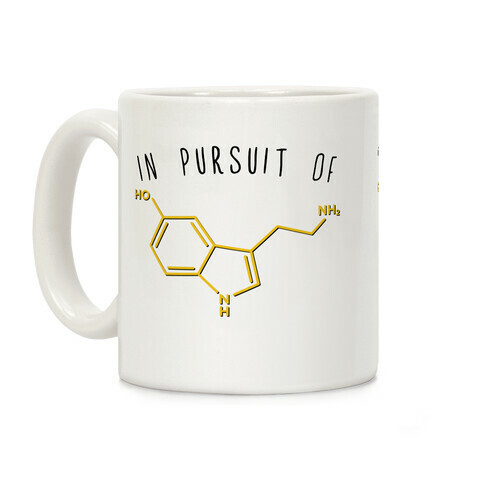 In Pursuit of Happiness (Serotonin Molecule) Coffee Mug