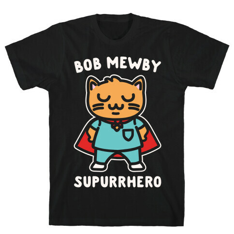 Bob Mewby Parody White Print T-Shirt