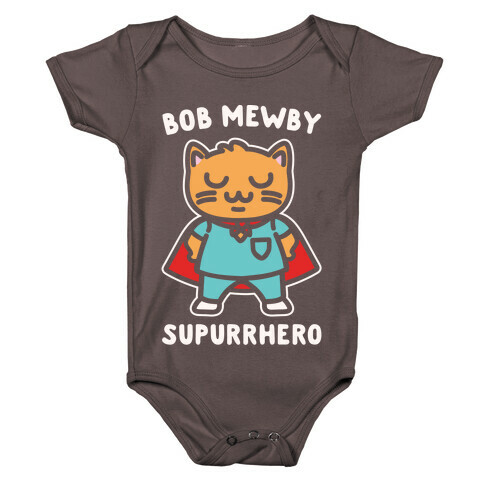 Bob Mewby Parody White Print Baby One-Piece