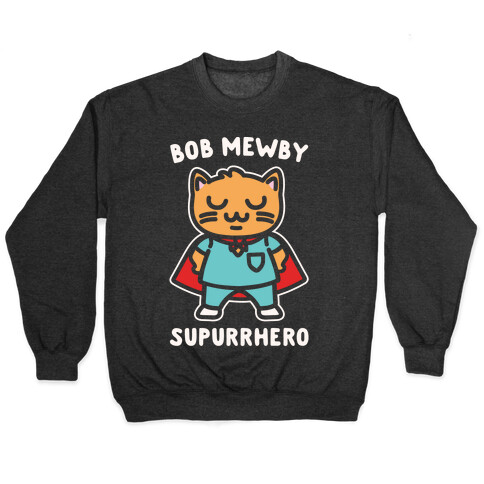 Bob Mewby Parody White Print Pullover